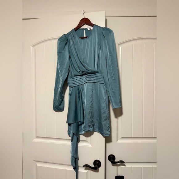 Ronny Kobo Collection Santana draped Asymmetrical Dress - Picture 3 of 7